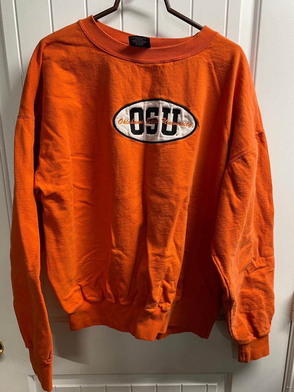 Oklahoma State OSU Jones Mitchell Orange Sweatshirt XL Pre Owned